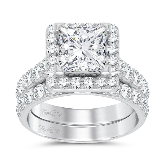 14K 5.00CT Certified Lab Grown Diamond Bridal Ring 67442