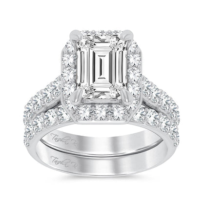 14K 5.00CT Certified Lab Grown Diamond Bridal Ring 67444