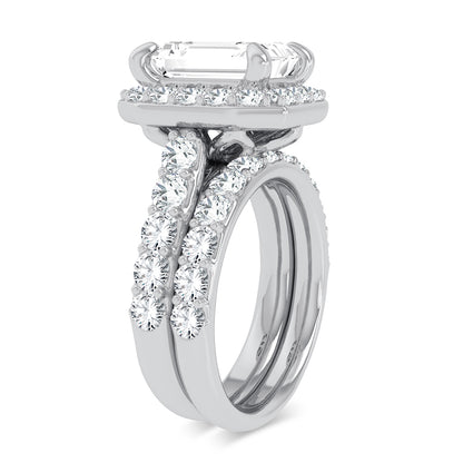 14K 5.00CT Certified Lab Grown Diamond Bridal Ring 67444