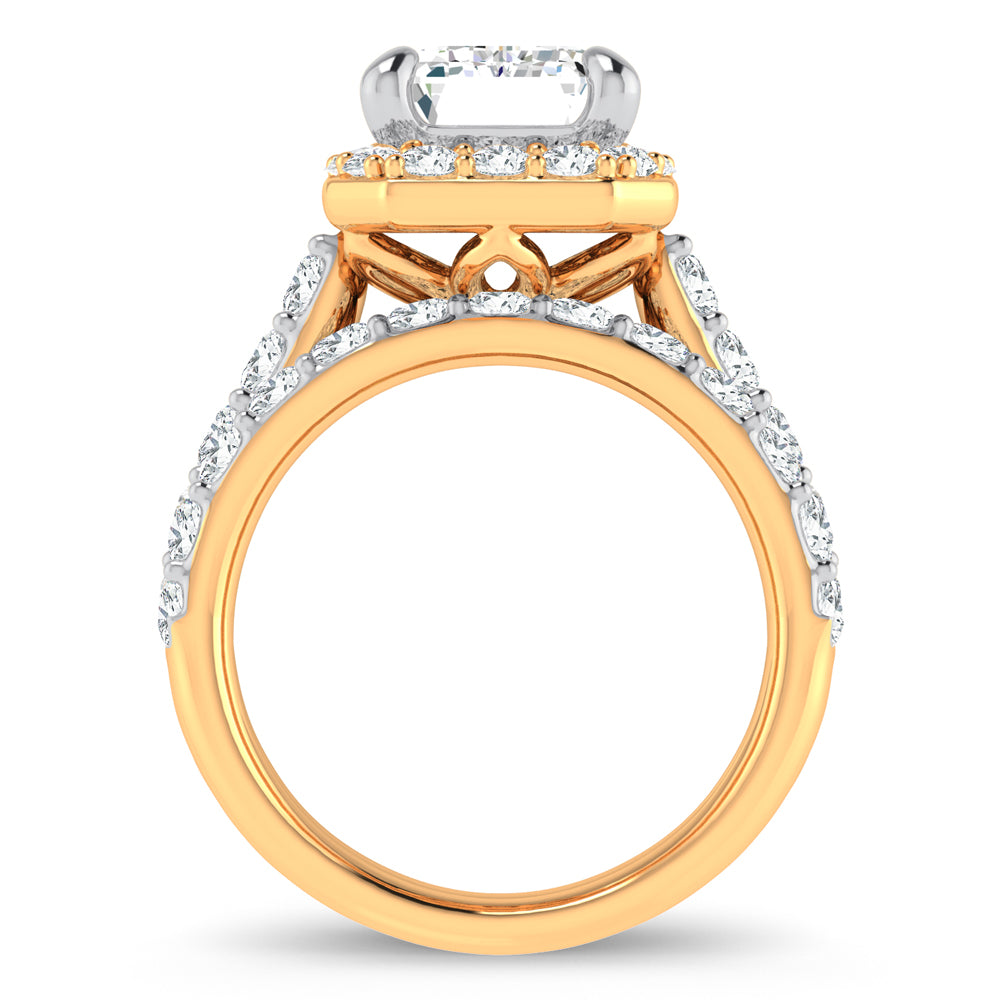 14K 5.00CT Certified Lab Grown Diamond Bridal Ring 67445