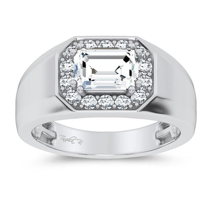 14K 1.98CT Certified Lab Grown Mens Ring 67464