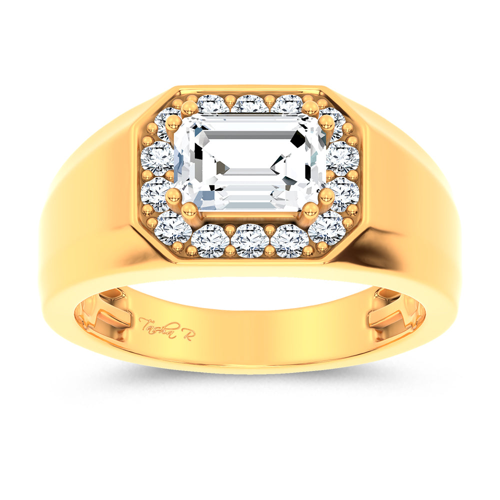 14K 1.98CT Certified Lab Grown Mens Ring 67465