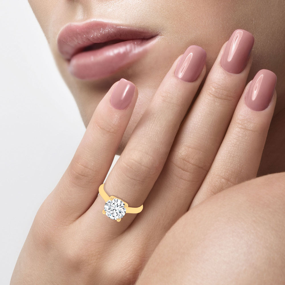 14K 3.00CT Certified Lab Grown Engagement Ring 67467
