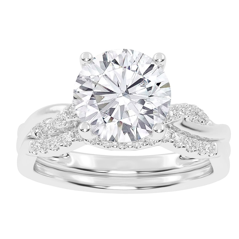 10K 1.25CT Certified Lab Grown Diamond Bridal Ring 67479