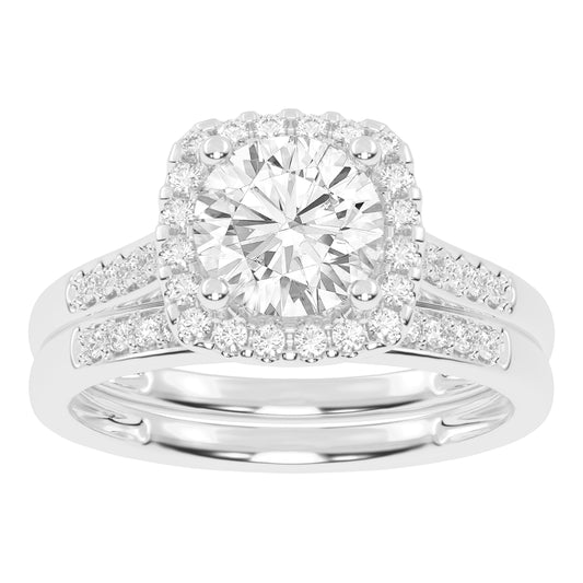 10K 1.25CT Certified Lab Grown Diamond Bridal Set 67480