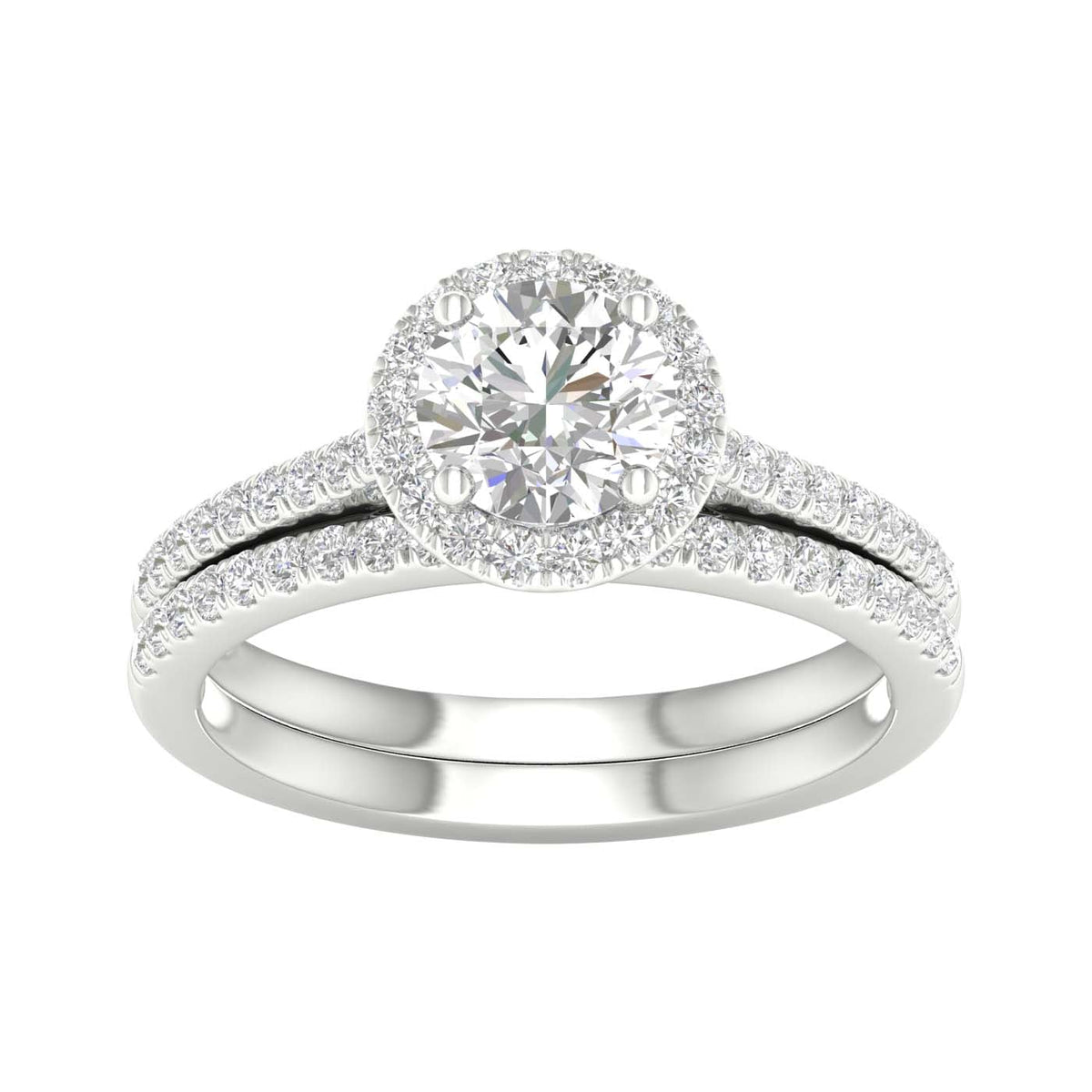 14K 1.50CT Certified Lab Grown Diamond Bridal Ring 67592