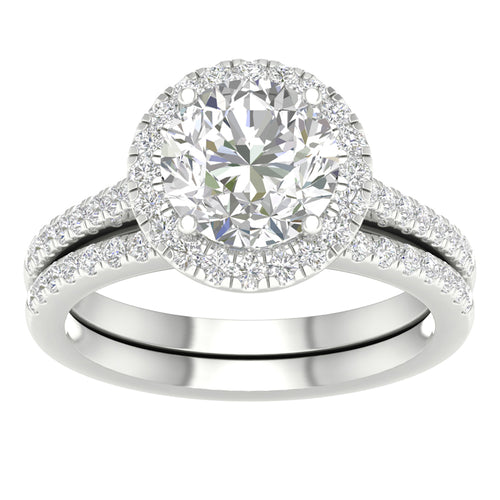 14K 3.00CT Certified Lab Grown Bridal Ring 67596