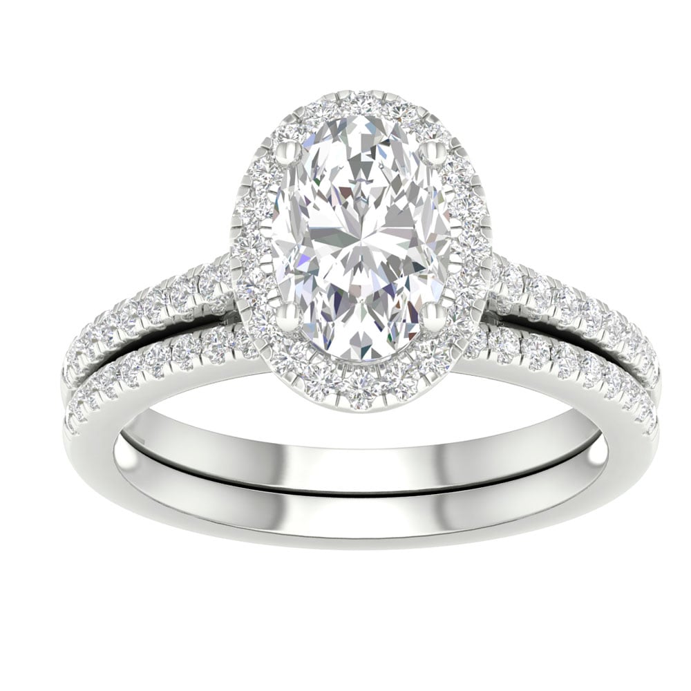14K 2.00ct Lab Grown Bridal Set 67601