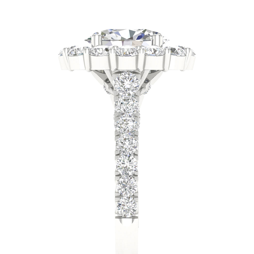 14K 2.00CT  Lab Grown Diamond Engagement Ring 67636