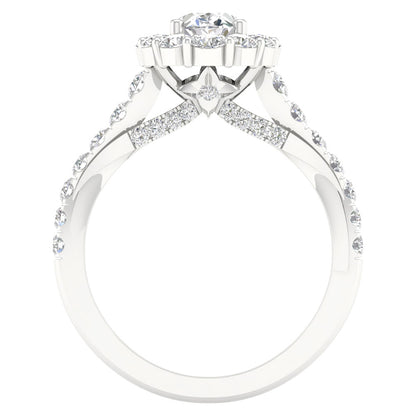 14K 2.00CT  Lab Grown Diamond Engagement Ring 67636