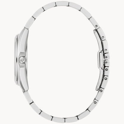 Bulova Surveyor Blue Quartz Diamonds Ladies 96P229