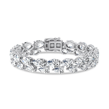 14K 26.50CT Lab Grown Fancy Bracelet 67742