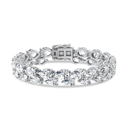 14K 26.50CT Lab Grown Fancy Bracelet 67742