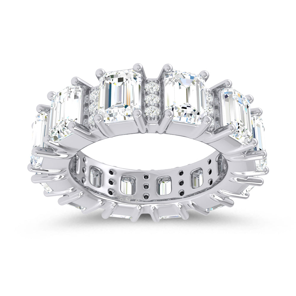 14K 5.00CT Certified Lab Grown Band 67744