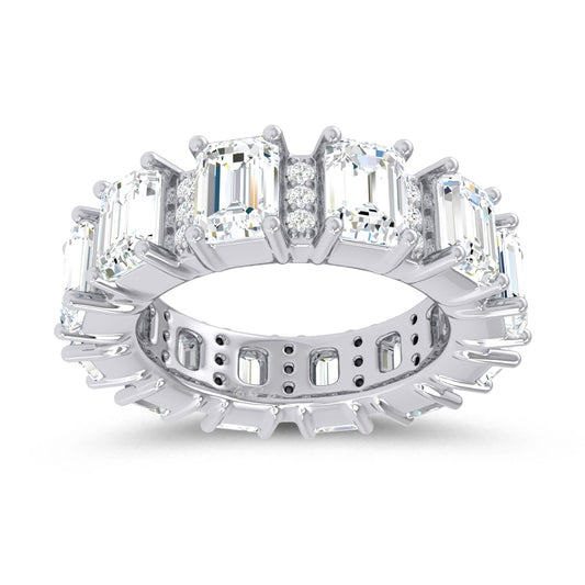 14K 5.00CT Certified Lab Grown Band 67744