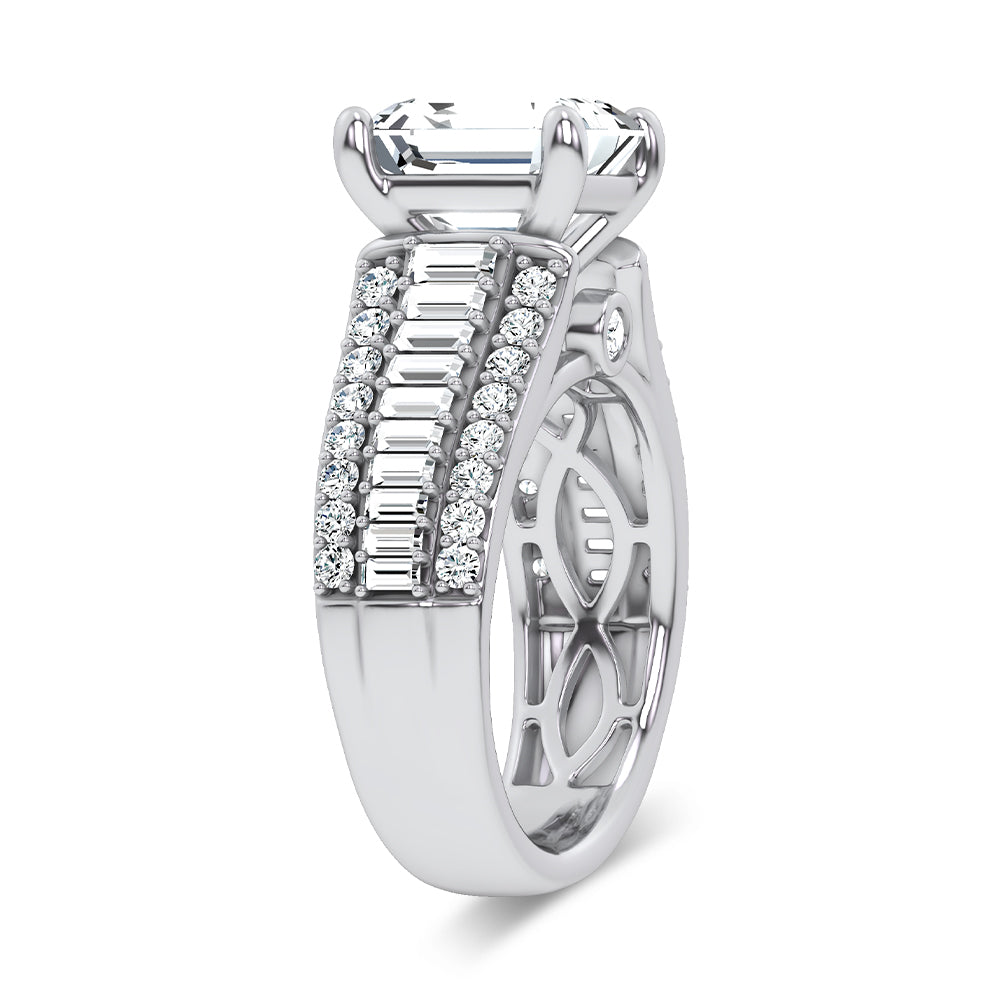 14K 4.00CT Certified Lab Grown Engagement Ring 67746