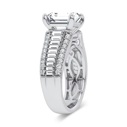 14K 4.00CT Certified Lab Grown Engagement Ring 67746