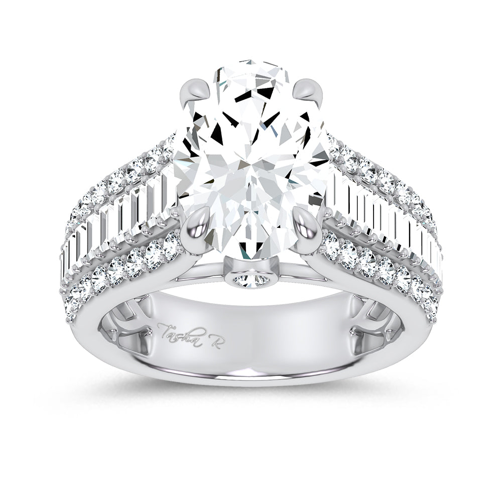 14K 4.00CT Certified Lab Grown Engagement Ring 67747