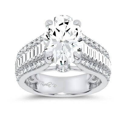 14K 4.00CT Certified Lab Grown Engagement Ring 67747