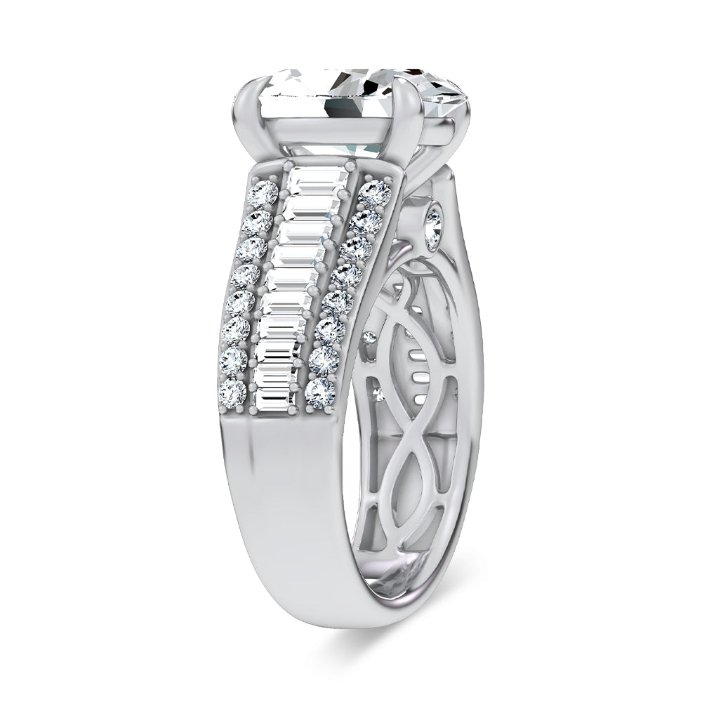 14K 4.00CT Certified Lab Grown Engagement Ring 67747