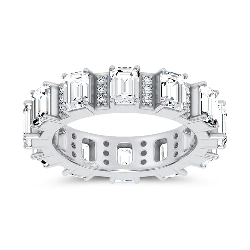 14K 3.17CT Certified Lab Grown Band 67749