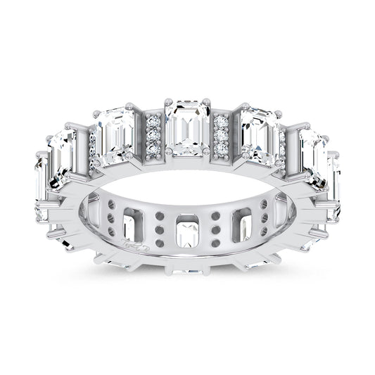 14K 3.17CT Certified Lab Grown Band 67749