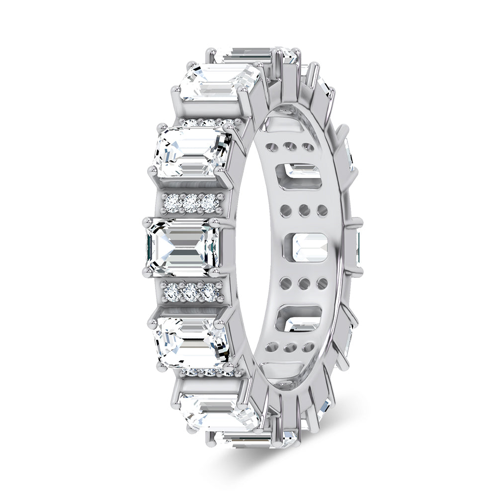 14K 3.17CT Certified Lab Grown Band 67749