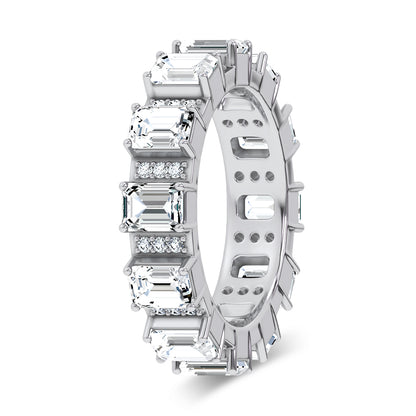 14K 3.17CT Certified Lab Grown Band 67749