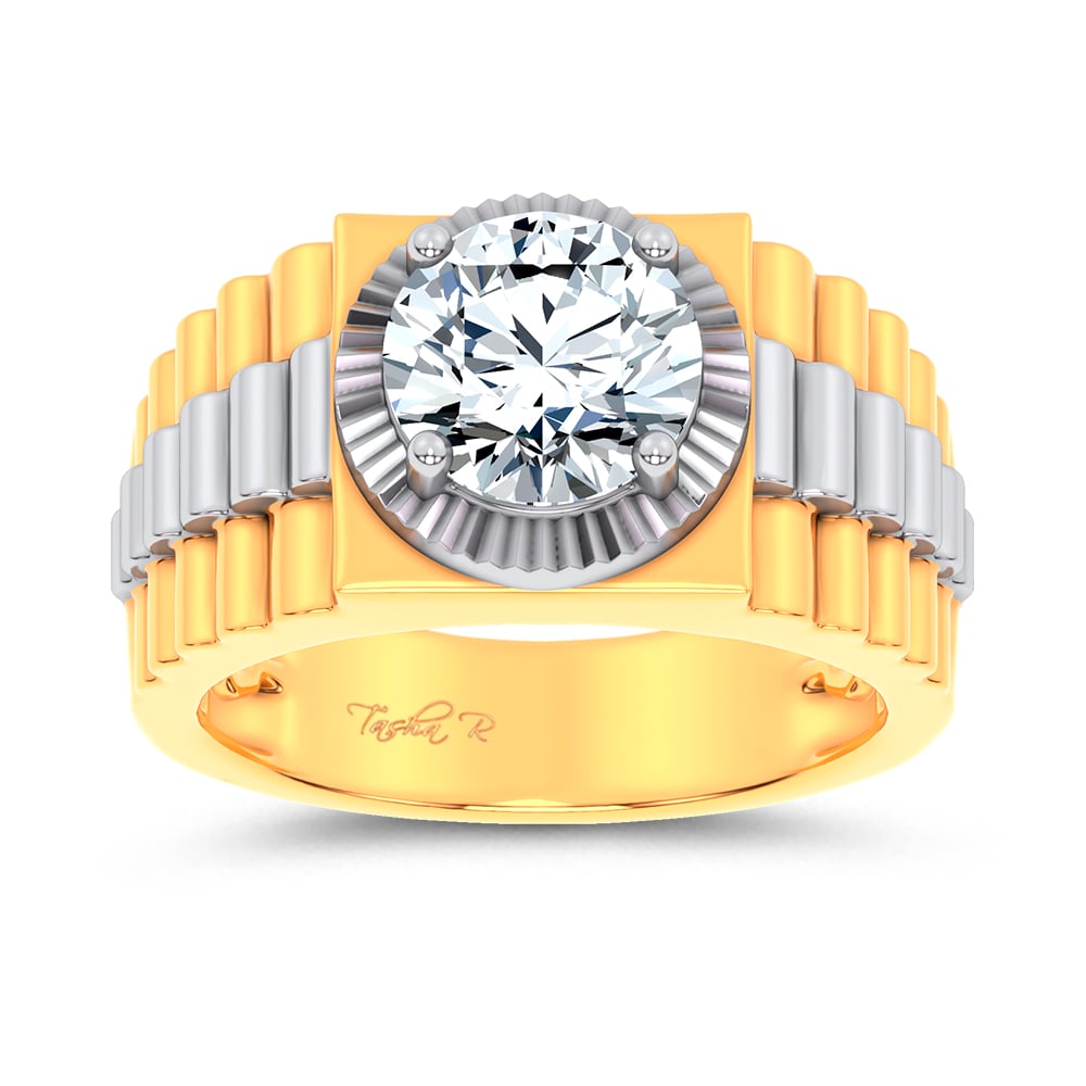 14K 2.00CT Certified Lab Grown Mens Ring 67755