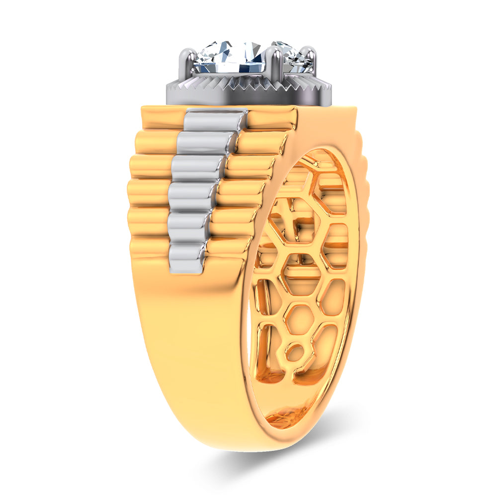 14K 2.00CT Certified Lab Grown Mens Ring 67755
