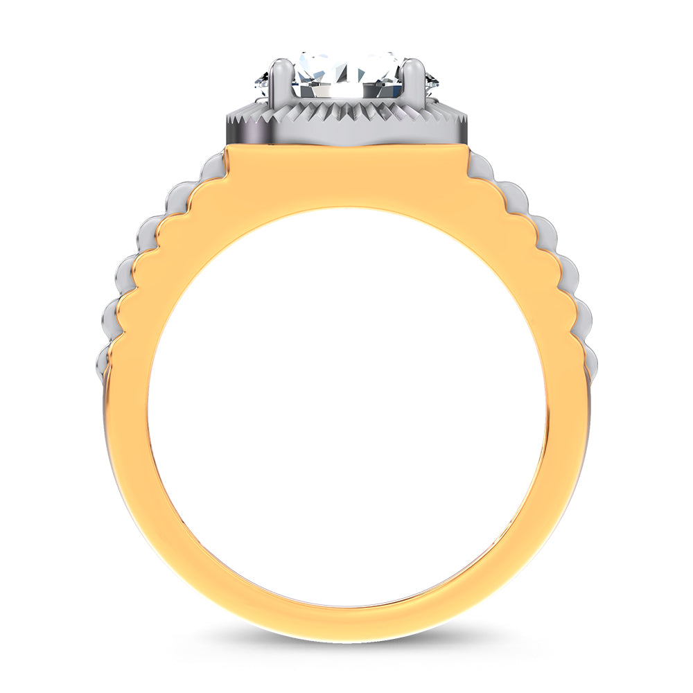 14K 2.00CT Certified Lab Grown Mens Ring 67755