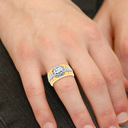 14K 2.00CT Certified Lab Grown Mens Ring 67755