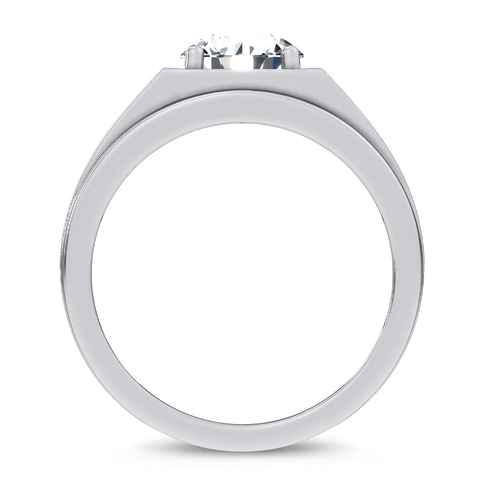 14K 2.00CT Certified Lab Grown Mens Ring 67756