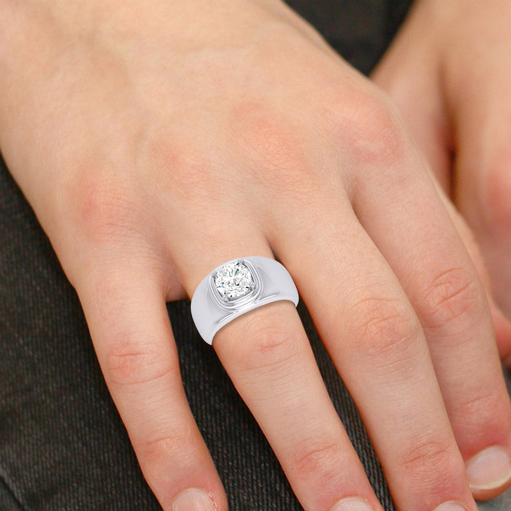 14K 2.00CT Certified Lab Grown Mens Ring 67757