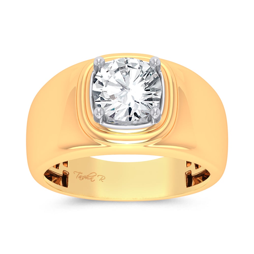 14K 2.00CT Certified Lab Grown Mens Ring 67758