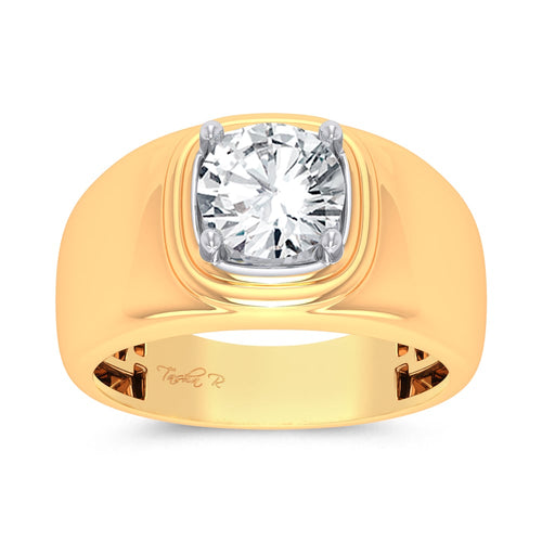 14K 2.00CT Certified Lab Grown Mens Ring 67758