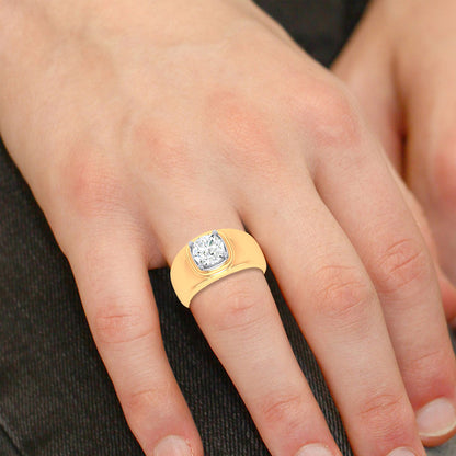 14K 2.00CT Certified Lab Grown Mens Ring 67758