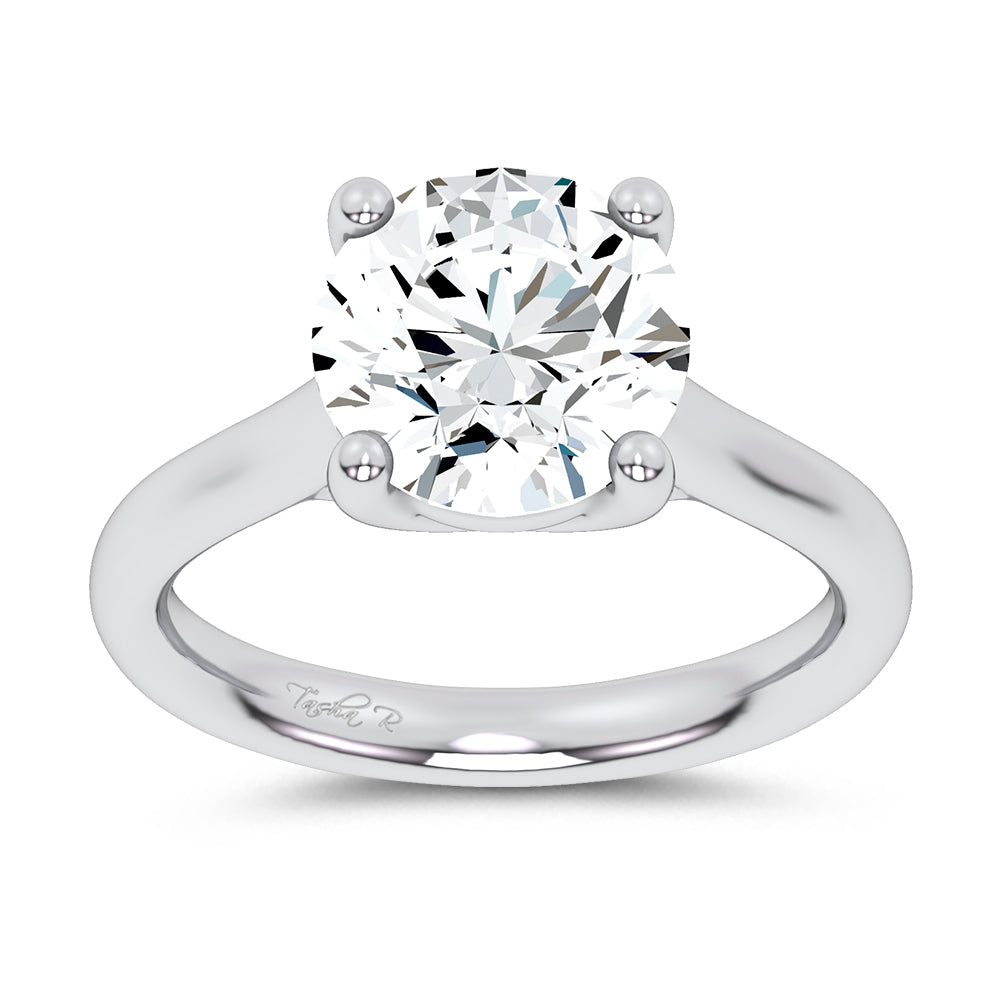 14K 4.00CT  Certified Lab Grown Solitaire Ring 67762