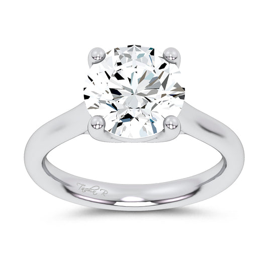 14K 4.00CT  Certified Lab Grown Solitaire Ring 67762