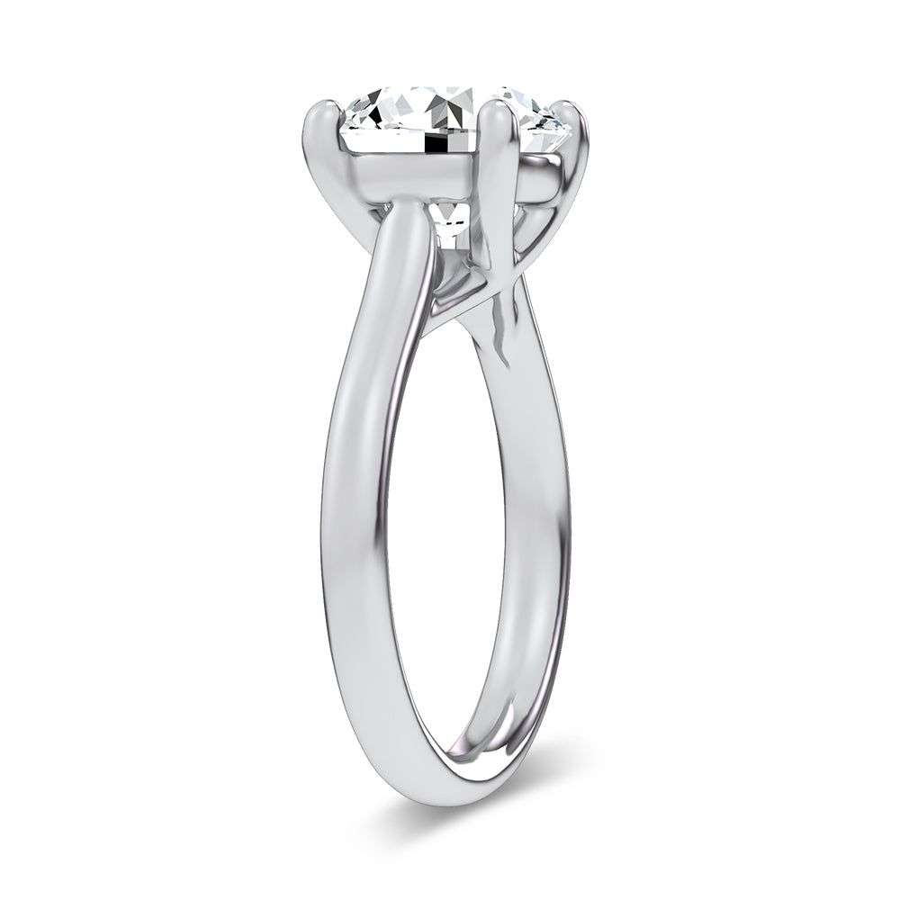 14K 4.00CT  Certified Lab Grown Solitaire Ring 67762