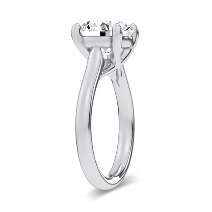 14K 4.00CT  Certified Lab Grown Solitaire Ring 67762