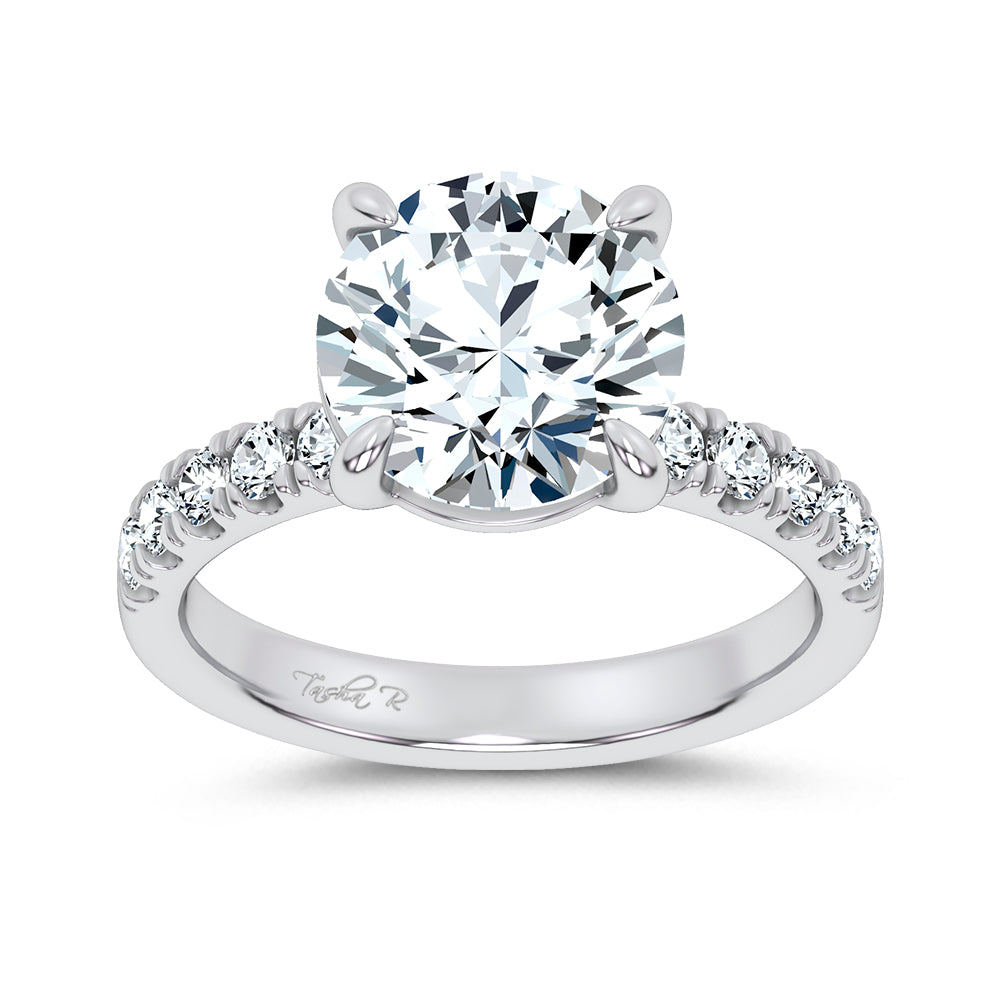 14K 4.50CT Certified Lab Grown Engagement Ring 67806