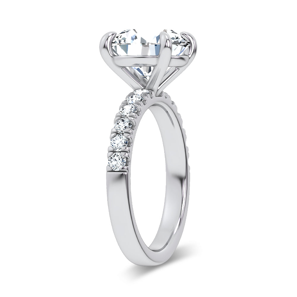 14K 4.50CT Certified Lab Grown Engagement Ring 67806