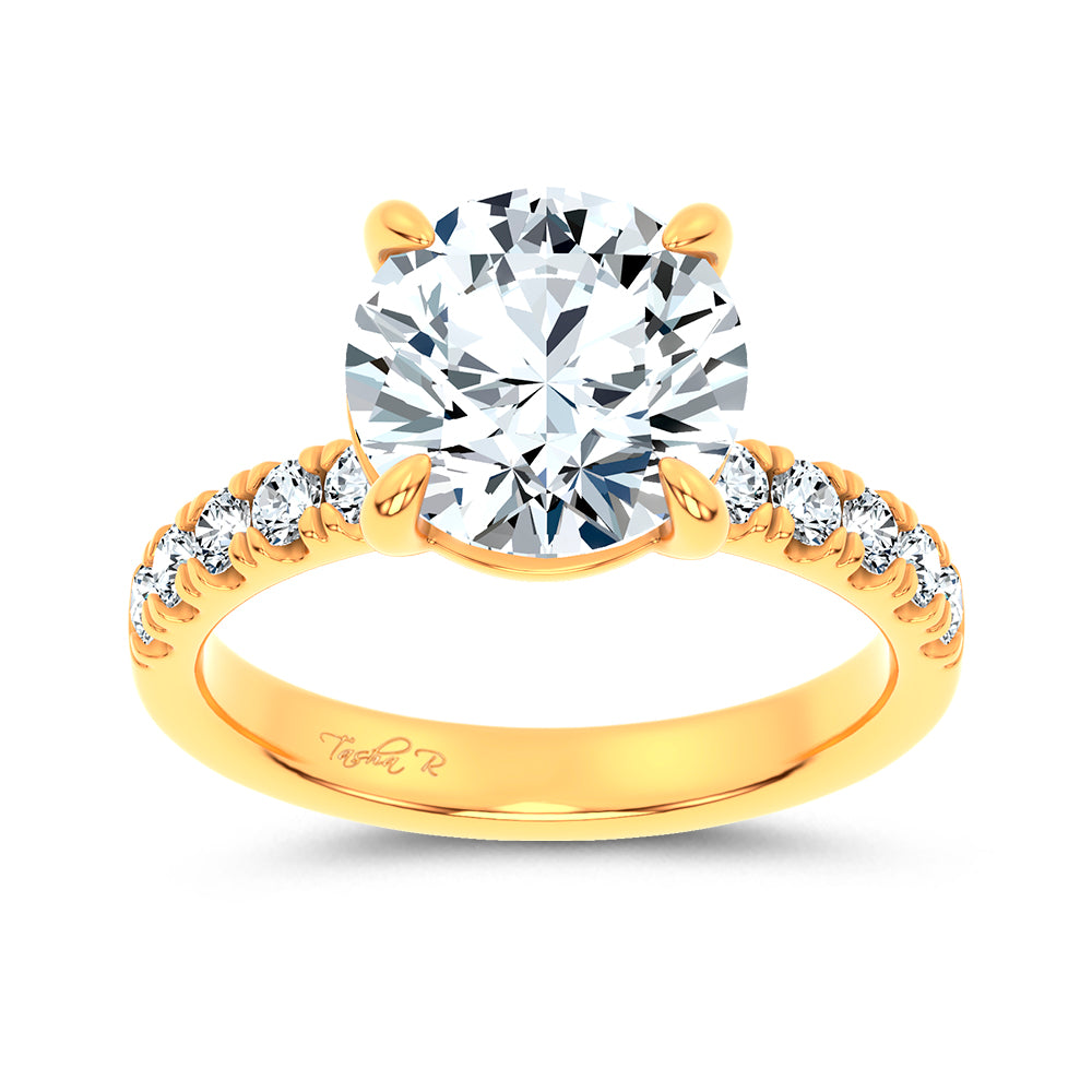 14K 4.50CT Certified Lab Grown Engagement Ring 67807