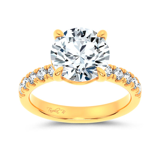 14K 4.50CT Certified Lab Grown Engagement Ring 67807