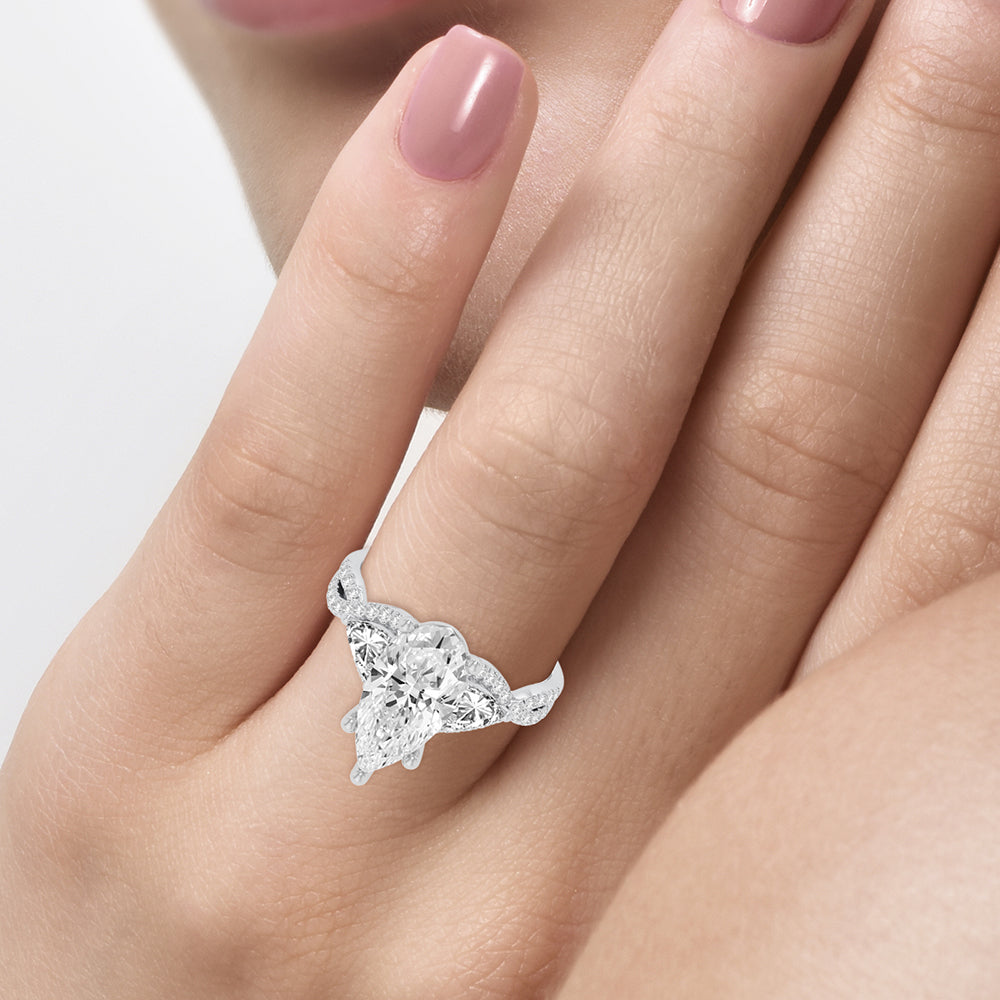 14K 3.90CT Certified Lab Grown Diamond Ring 67820