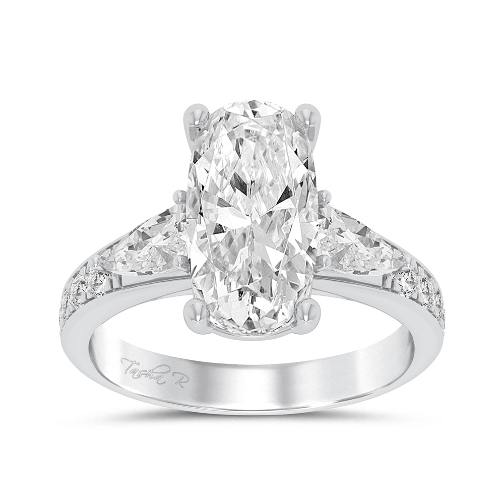 14K 3.90CT Certified Lab Grown Diamond Ring 67822