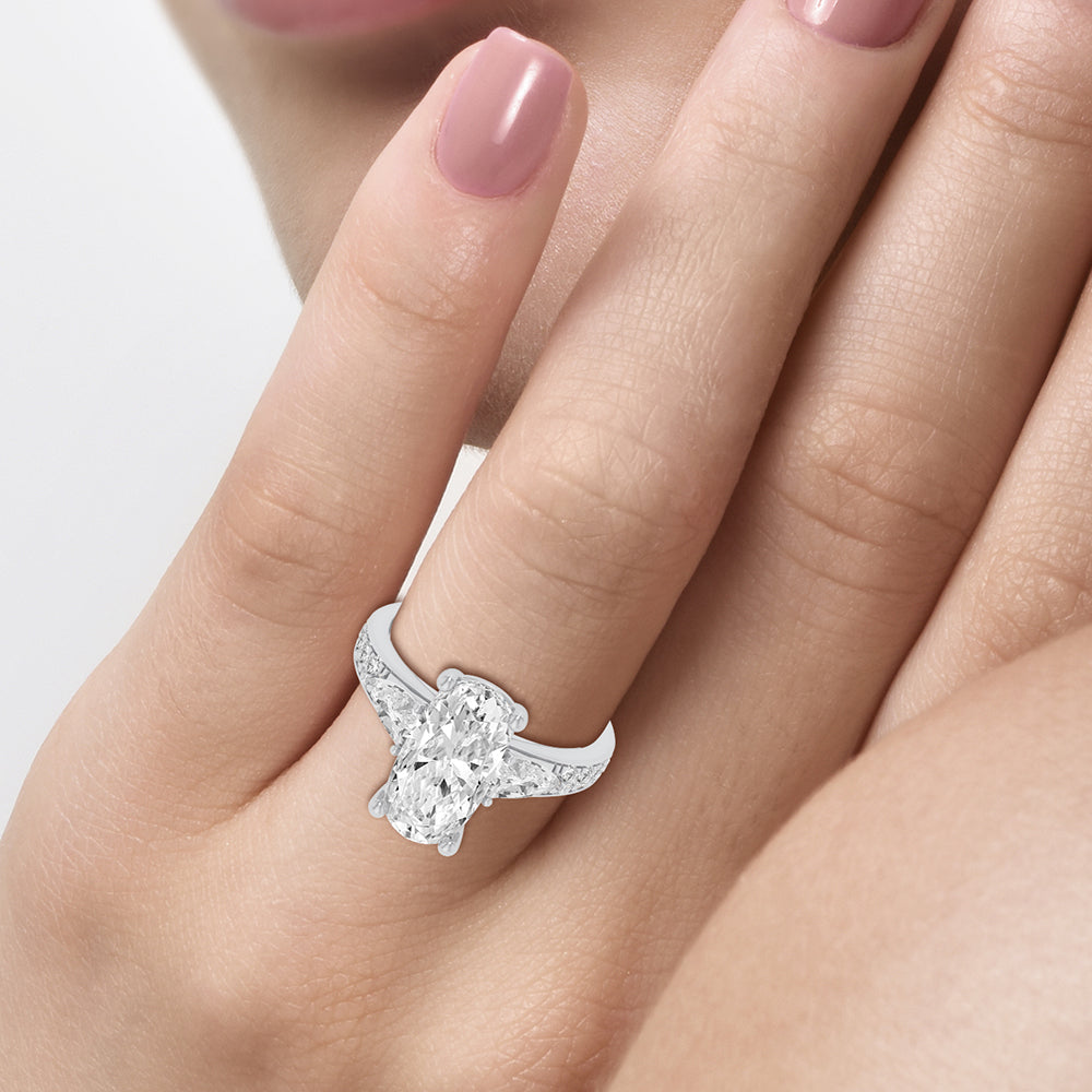 14K 3.90CT Certified Lab Grown Diamond Ring 67822