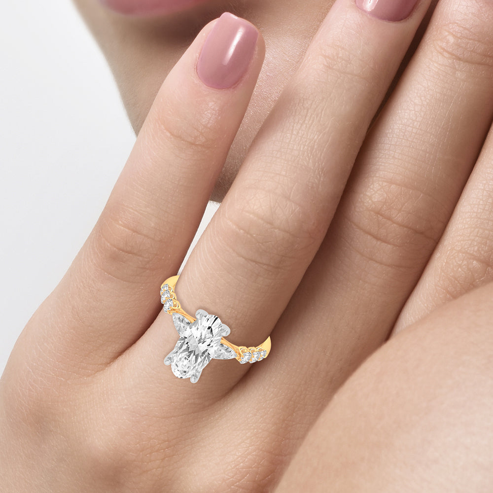 14K 2.79CT Certified Lab Grown Diamond Ring 67825