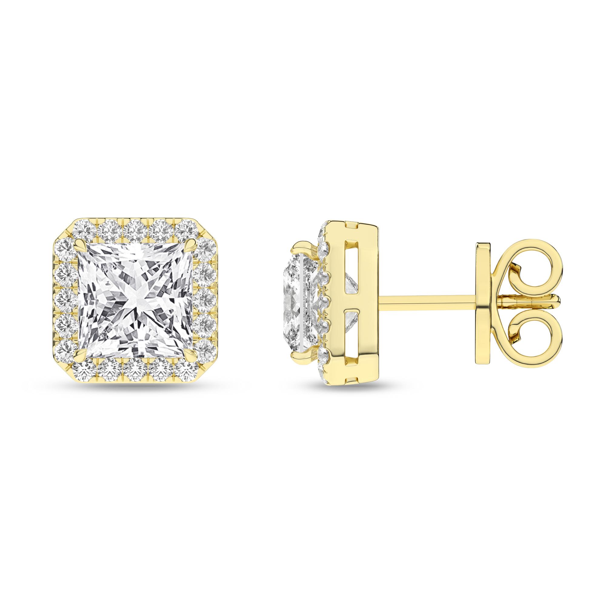 14K 2.25ct Certified Lab Grown Diamond Earrings 67857